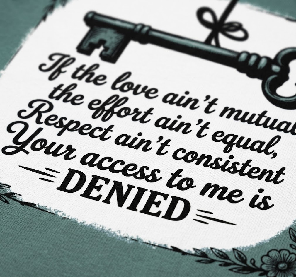 Access Denied Shirt | Bold Boundary Setting Statement Tee