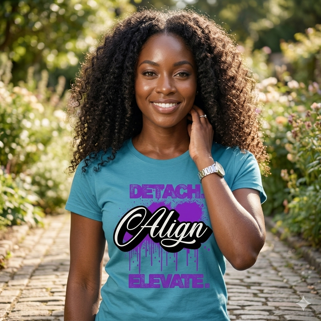 Detach Align Elevate Shirt | Self Growth & Mindset Graphic Tee