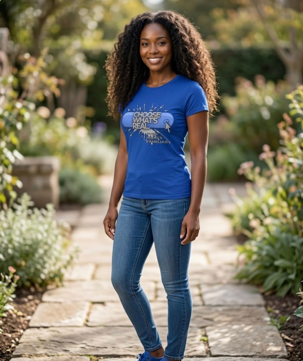 Choose What’s Real Over What’s Familiar Shirt | Healing & Growth Tee